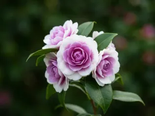 Dream Weaver Camellia illustrated plant card